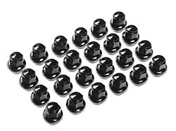 Black Factory Style Lug Nut Kit; 12mm x 1.5; Set of 24 (21-25 Bronco, Excluding Raptor)