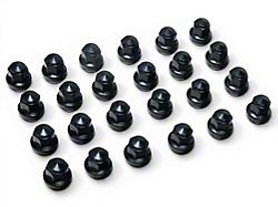 Black Factory Style Lug Nut Kit; 12mm x 1.5; Set of 24 (21-24 Bronco, Excluding Raptor)