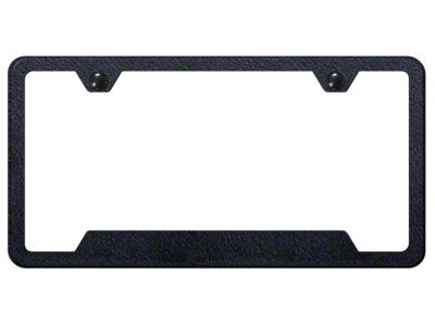 Blank Cut-Out License Plate Frame (Universal; Some Adaptation May Be Required)