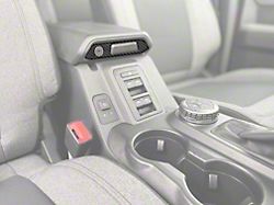 Center Console Latch Accent Trim; Carbonized Gray (21-25 Bronco)