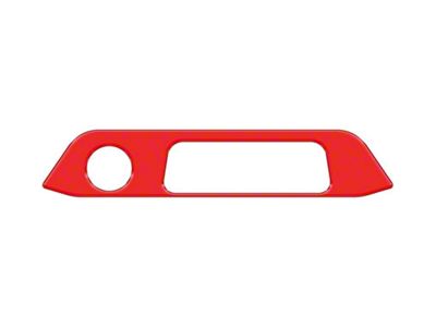 Center Console Latch Accent Trim; Race Red (21-25 Bronco)