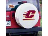 Central Michigan University Spare Tire Cover with Camera Port; White (21-25 Bronco)