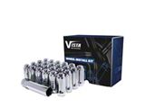 Chrome Acorn Spline Lug Nuts for Aftermarket Wheels; M14x1.5; Set of 32 (22-25 Bronco Raptor)
