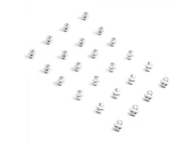 Chrome Factory Style; 3/4 Inch; M12x1.5 Lug Nuts; Set of 24 (21-25 Bronco, Excluding Raptor)
