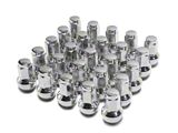 Chrome OEM Style Lug Nut Kit; 14mm x 1.5; Set of 24 (22-25 Bronco Raptor)