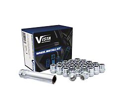 Chrome Open Acorn Lug Nuts; M12x1.5; Set of 24 (21-25 Bronco, Excluding Raptor)