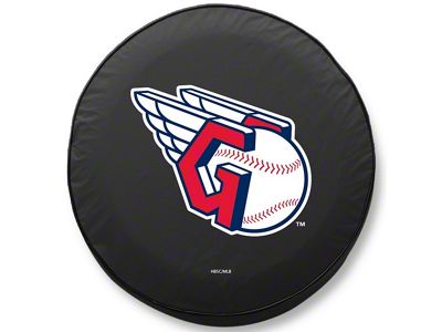Cleveland Guardians Spare Tire Cover with Camera Port; Black (21-25 Bronco)