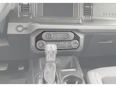 Climate Control Accent Trim; Azure Gray (21-25 Bronco)