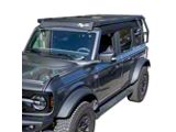 Craftsmen Roof Rack with Deployable Ladder; Black (21-25 Bronco w/ Soft Top)