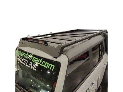 Craftsmen Roof Rack with Deployable Ladder; Silver (21-25 Bronco 2-Door w/ Hard Top)