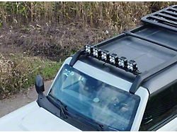 Craftsmen Roof Rack Front Light Bar Mount; Black (21-25 Bronco 4-Door w/ Hard Top)