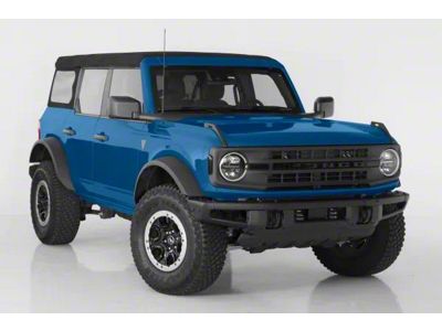 Daytime Running Light Covers; Smoked (21-25 Bronco Base)