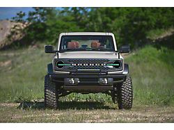 Daytime Running Light Tint; Green (21-25 Bronco w/ Factory LED Headlights)