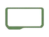 Display Screen Accent Trim; Eruption Green (21-25 Bronco)