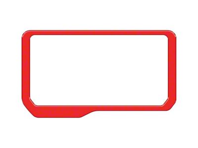 Display Screen Accent Trim; Race Red (21-25 Bronco)