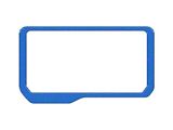 Display Screen Accent Trim; Velocity Blue (21-25 Bronco)
