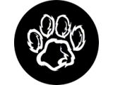 Dog Paw Print Spare Tire Cover with Camera Port (21-25 Bronco)