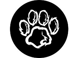 Dog Paw Print Spare Tire Cover with Camera Port (21-25 Bronco)