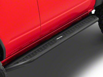 Go Rhino Dominator Xtreme D6 Side Step Bars; Textured Black (21-25 Bronco 4-Door)