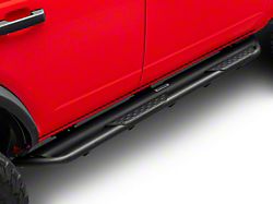 Go Rhino Dominator Xtreme DT Side Step Bars; Textured Black (21-25 Bronco 4-Door)