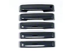 Chrome Delete Door Handle Covers; Gloss Black (21-25 Bronco 4-Door)