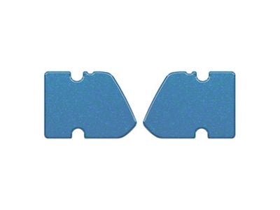 Door Latch Inserts; Atlas Blue (21-25 Bronco 2-Door)