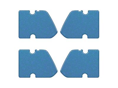 Door Latch Inserts; Atlas Blue (21-25 Bronco 4-Door)