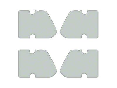 Door Latch Inserts; Cactus Gray (21-25 Bronco 4-Door)