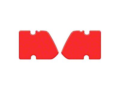 Door Latch Inserts; Race Red (21-25 Bronco 2-Door)