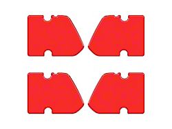 Door Latch Inserts; Race Red (21-24 Bronco 4-Door)