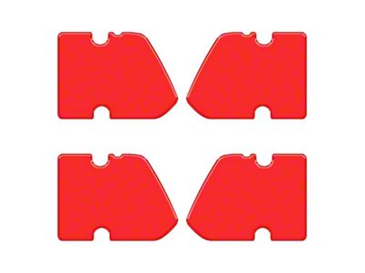 Door Latch Inserts; Race Red (21-25 Bronco 4-Door)