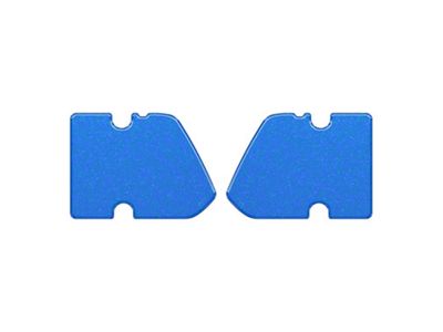 Door Latch Inserts; Velocity Blue (21-25 Bronco 2-Door)