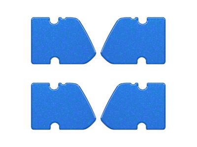 Door Latch Inserts; Velocity Blue (21-25 Bronco 4-Door)