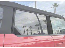 Door Pillar Accent Trim; Forged Carbon Fiber (21-25 Bronco)