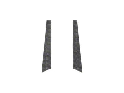 Door Pillar Overlays; Domed Carbon Fiber (21-25 Bronco 2-Door)