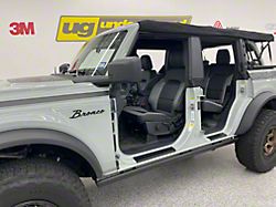 Door Sill Protection and Added Grip; Black (21-25 Bronco 2-Door)
