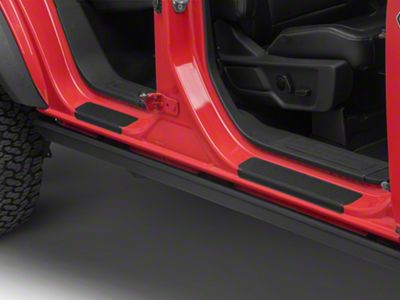 Door Sill Protection and Added Grip; Black (21-25 Bronco 4-Door)