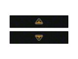 Door Sill Protection Overlays with Badlands Logo; White (21-25 Bronco 2-Door)