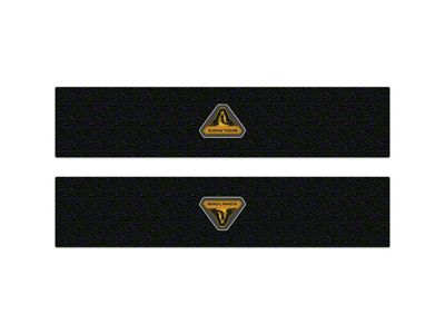 Door Sill Protection Overlays with Badlands Logo; White (21-25 Bronco 2-Door)