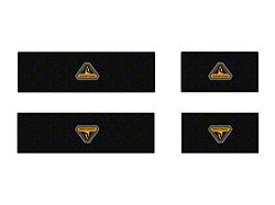 Door Sill Protection Overlays with Badlands Logo; White (21-26 Bronco 4-Door)