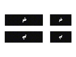 Door Sill Protection Overlays with Bucking Bronco Logo; White (21-25 Bronco 4-Door)