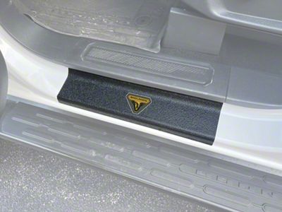 Door Sill Protection Overlays with Mountatin Logo; TUF-LINER Black; Gray (21-26 Bronco 4-Door)
