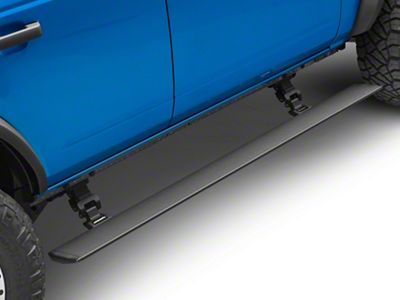 Go Rhino E-BOARD E1 Electric Running Boards; Textured Black (21-25 Bronco 4-Door)