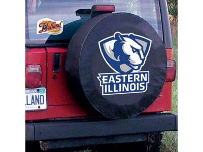 Eastern Illinois University Spare Tire Cover with Camera Port; Black (21-25 Bronco)