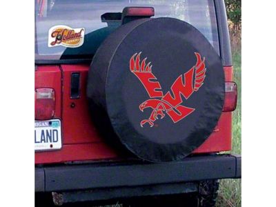Eastern Washington University Spare Tire Cover with Camera Port; Black (21-25 Bronco)
