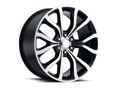Expedition Platinum Replica Gloss Black Machine Face 6-Lug Wheel; 22x9.5; 44mm Offset (22-25 Bronco Raptor)