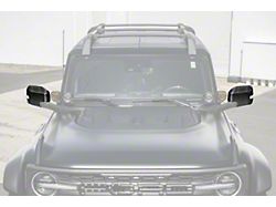 Factory Style Mirror Covers; Carbon Fiber (21-26 Bronco w/ Turn Signal Lights)