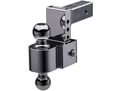 FLASH E Series 2-Inch Receiver Hitch Adjustable Ball Mount; 4-Inch Drop (Universal; Some Adaptation May Be Required)