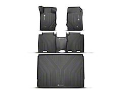 Front and Rear Floor Liners; Black (21-26 Bronco 4-Door)