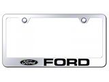 Ford Laser Etched License Plate Frame (Universal; Some Adaptation May Be Required)